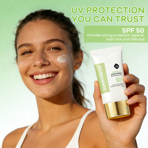 <span class=keywords><strong>Crema</strong></span> <span class=keywords><strong>Solare</strong></span> Coreana alla Centella SPF <span class=keywords><strong>50</strong></span>+ PA++++ Idratante <span class=keywords><strong>Protezione</strong></span> UV <span class=keywords><strong>Viso</strong></span> Senza Residui Bianchi Private Label OEM ODM Logo Personalizzato - Product Image 5