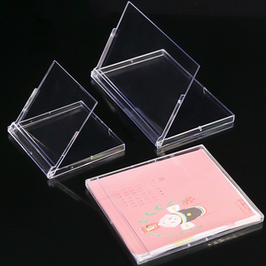 Mini Acrylic bàn lịch 2024 GPPS rõ ràng CD lịch Jewel trường hợp hiển thị máy tính để bàn CD lịch trường hợp khuyến mại lịch hộp - Product Image 3