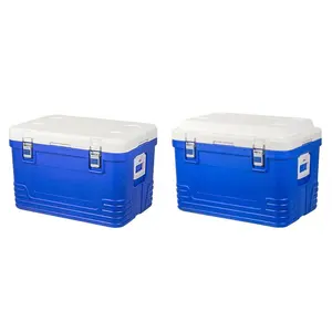 Large capacity outdoor camping food preservation and insulation refrigerated box