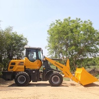 Chargeuse compacte articulée diesel, mini-chargeuse avec accessoires de benne pour la construction