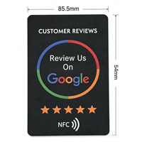 Carta NFC NTAG213/215/216 in PVC per Recensioni Google, Carta Tap CR80 per Android e iOS, Bianca, Riscrivibile, Sbloccata, Impermeabile