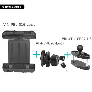 Universal 360 Degree Rotation Aluminum Ball Mount 10'' <b>Tablet</b> <b>Stand</b> <b>for</b> Lenovo Tab M10 and Zebra <b>Tablets</b> - Product Image 5