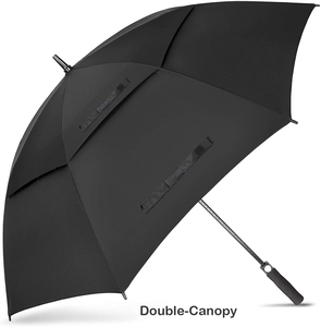 Parapluie <span class=keywords><strong>de</strong></span> <span class=keywords><strong>golf</strong></span> grand format 30 pouces, coupe-vent, ouverture automatique, double couche, surdimensionné, parasol <span class=keywords><strong>de</strong></span> pluie, logo personnalisé, promotionnel, vente en gros - Product Image 1