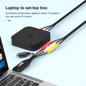 Kit de carte de capture audio/vidéo USB 2.0, adaptateur AV RCA et S-Video vers USB avec CD logiciel pour numérisation VHS/<span class=keywords><strong>DVD</strong></span> - Product Image 3