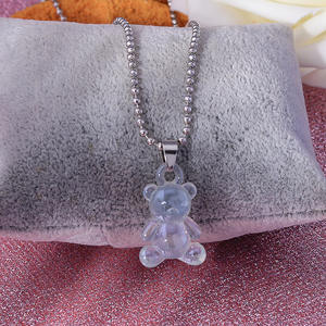 Creative <strong>Gummy</strong> Candy Color <strong>Bear</strong> <strong>Necklace</strong> Multicolor Resin Candy Pendant <strong>Necklace</strong> for Women Girls - Product Image 2
