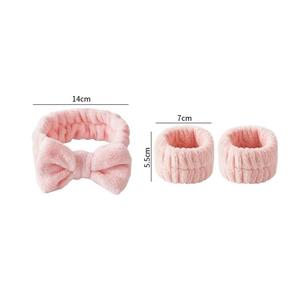 Gmagic Lavage du visage Spa Maquillage Cosmétique Bandeau Fluffy Bandeau Soft Carol Fleece Bow Bandeau pour femmes - Product Image 6