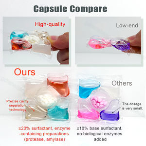 Capsules de <span class=keywords><strong>lessive</strong></span> jetables 4 en 1 avec perles de <span class=keywords><strong>parfum</strong></span>, éliminent les odeurs, les taches de sang, détergent antibactérien - Product Image 6