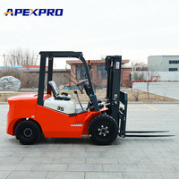 Chariot élévateur GPL 3 tonnes tout-terrain, livraison gratuite, norme EPA Euro 5, quatre roues motrices, utilisation en entrepôt, mini chariots élévateurs
