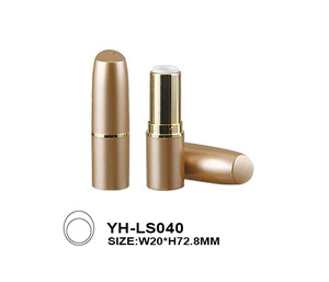 Tubo de Lápiz Labial Dorado, Estuche de Plástico Vacío con Tapa Plateada, Capacidad de 3-4 ml, Estampado Dorado y Serigrafía, Envase Cosmético - Product Image 6