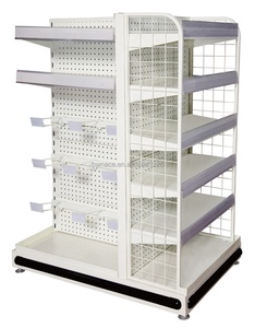 Low MOQ Pegboard Modern Display Shop Retail Store Shelves Design Gondola <strong>Mesh</strong> Supermarket Heavy Duty <strong>Shelving</strong> for Sale - Product Image 2