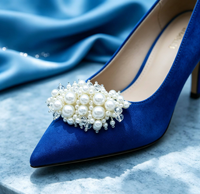 Clips de chaussures détachables en perles et cristaux, ornements de chaussures de mariée, broches pour chaussures, accessoires de décoration pour chaussures à talons hauts