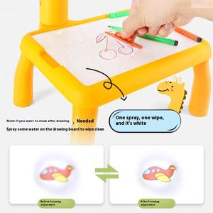 Juguete de escritorio de tablero de escritura de plástico para niños con artículo de regalo de mesa de dibujo de dibujos animados de jirafa - Product Image 2
