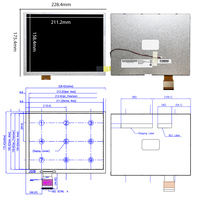 Panneau d'affichage TFT LCD AUO N104STN01.0 10,4 pouces 800*600 SVGA 400 Nits 60 broches RGB