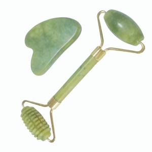Newest Xiuyan <b>Jade</b> <b>Roller</b> and Guasha Face Skin Care Tool Kit Custom Logo Facial Remove Wrinkle Gua Sha Stone Massage Set - Product Image 6
