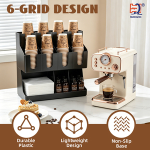 Organisateur de tasses à café en plastique Queenwins, <span class=keywords><strong>support</strong></span> commercial pour tasses jetables - Product Image 3