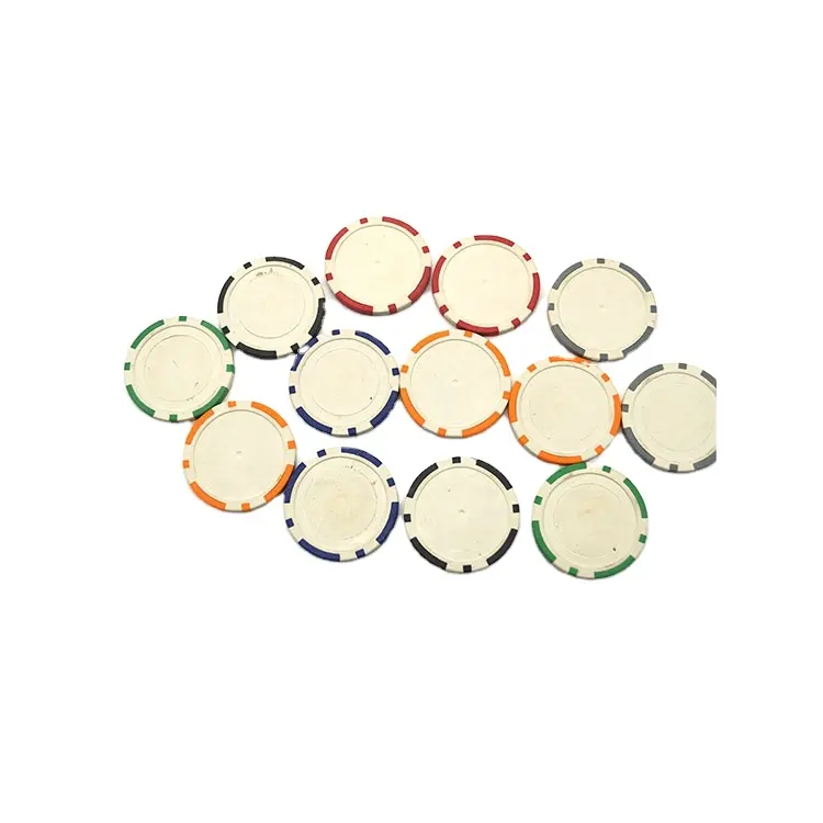 Đất sét chip poker, tùy chỉnh thực hiện màu sắc khác nhau chip poker với nhãn dán, trống vòng casino poker chip