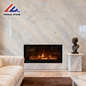 Losas de Mármol Blanco Arenisca de Tamaño Personalizado Wenlei, <span class=keywords><strong>Piedra</strong></span> Natural de Lujo para Baño, Escaleras Exteriores, Revestimiento de Paredes, Impermeable - Product Image 4
