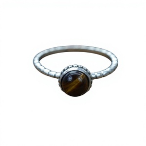 925 Sterling Silver <b>Tiger</b> <b>Eye</b> Gemstone <b>Ring</b> Trendy Christian Handmade Antique Fine Jewelry Certified - Product Image 1