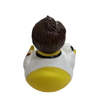 Article promotionnel : Canard de bain pour bébé, petit jouet canard, jouet en caoutchouc multicolore fabriqué en Chine