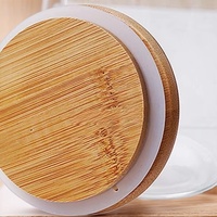 Recipiente de vidrio de borosilicato alto, cuchara, tarros de almacenamiento de cocina cubiertos herméticos con cuchara