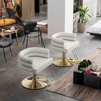 Fauteuil de Barbier Inclinable en Cuir PU avec Structure en Acier pour Salon de Coiffure Traditionnel Mason, Idéal pour les Salons Féminins