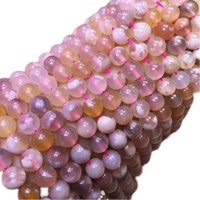 Perles rondes en vrac d'agate Sakura naturelle de madagascar de 10mm