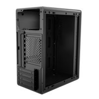 Boîtier de bureau compact en acier noir pour PC Mini-ITX/MATX, format tour moyenne, vente en gros