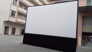 TELON SCREEN 200インチ16:9 <span class=keywords><strong>4</strong></span>:3ドレープキット屋外折りたたみ式フロントおよびリア素材フライトケースクイックファストフォールドプロジェクタースクリーン - Product Image 6