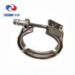 Penjepit pipa knalpot, pelepasan cepat 2.5 "3" dengan penjepit baut T flensa pria dan wanita, pita baja tahan karat & baut - Product Image 3