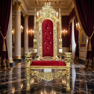 High Quality Durable Midcentury Tufted Ball King Throne Chairs Fabric Living Room Furniture Solid Wood <b>Frame</b> for Bedroom - Product Image 1