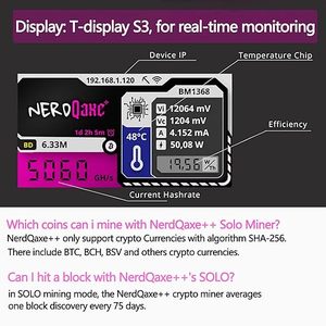 مصنع ACTminer بيع بالجملة dminer dqaxe nerبتكوين + من nermining Solo Bitaxe Bitaxe مفتوح المصدر اليانصيب Asic Miner - Product Image 5