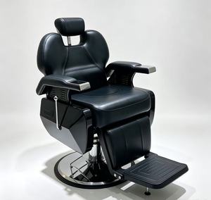 Vente directe d'usine, mobilier de salon compact classique moderne, chaise de barbier noire et marron - Product Image 1