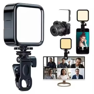 Mini Lumière Annulaire <span class=keywords><strong>LED</strong></span> RGB Portable Rechargeable et Flexible avec Pince Clip pour Téléphone Portable, Selfie, Vidéo en Direct et Appareil Photo DSLR - Product Image 2