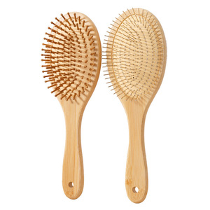 Bamboo Hair <b>Comb</b> Large Steel Teeth Antistatic Massage <b>Comb</b> For Home Use - Product Image 3