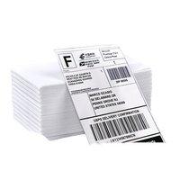 Label Pengiriman Termal Langsung 4x6 100x150mm Gulungan Perekat Sendiri untuk Printer Barcode Putih Kosong