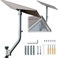 Support mural Starlink Gen3 en fer, kit de montage standard V3 avec adaptateur de tuyau, angle réglable, courbé et allongé