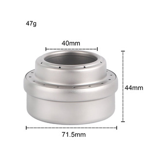 Brûleur pliable extérieur ultra-léger <span class=keywords><strong>Camping</strong></span> Mini marmite d'alcool liquide <span class=keywords><strong>Portable</strong></span> léger titane solide réchaud à alcool - Product Image 4