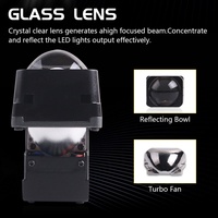 Sanvi 1,5 pouce, série M5, 12V 35W 10000 lumens, projecteur LED pour phare avec température de couleur 5500K/4300K/6000K