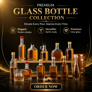 Bottiglia in Vetro Trasparente <span class=keywords><strong>da</strong></span> 50ml per Liquori, Lavorata a Mano, con Tappo, per <span class=keywords><strong>Collezione</strong></span> di <span class=keywords><strong>Whisky</strong></span> e Regali Aziendali - Product Image 6