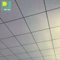 Panneau acoustique en laine minérale 600x600 pour système de plafond suspendu, directement de l'usine