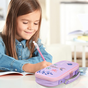 <span class=keywords><strong>Astuccio</strong></span> con Cerniera per Studenti, Design Personalizzato, Motivo Sirena Viola, Borsa per Cancelleria in Tessuto, <span class=keywords><strong>Astuccio</strong></span> Ecologico per Ragazze - Product Image 4