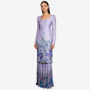 Vêtements de bonne qualité pour femmes, modèle malaisien moderne, Design Floral, grande taille, Jilbab <span class=keywords><strong>Baju</strong></span> <span class=keywords><strong>Kurung</strong></span> Salwar Kameez, 2022 - Product Image 1