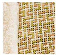 Arbre à chat à 3 niveaux - Base en panneau E1, corde en jute et sisal de 4 mm, tapis en peluche et en rotin de 350 g/m², aire de jeux multi-niveaux