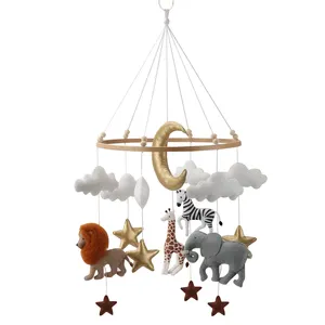 Forest Design Safari Baby Crib Mobile Africa animals Jungle Baby Mobile Crib Mobile for Nursery Decoration