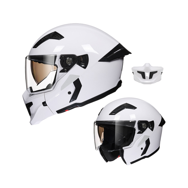 Modern Modular Motorcycle Helmet DOT Certified Adjustable Ventilation Controls for Custom Airflow All Seasons 5 Year