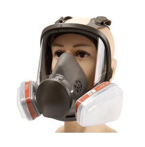 Máscara facial completa de silicona reutilizable de tamaño mediano Protección respiratoria personal de alta calidad Respirador ajustable Escudo facial - Product Image 3