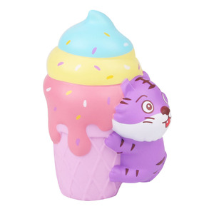Pu Foam Tiger Ice Cream Fidget Toy Slow <b>Rebound</b> Stress Relief For Kids 5 7 Years Unisex - Product Image 4