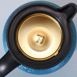 Titanium Coated Insulated Teapot Large Capacity Tea Water Separator Gift Use With Lid Silver Blue Rose Red White Colors - Product Image 3