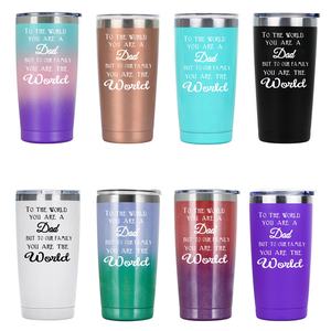 Gobelet isotherme en acier inoxydable 304 écologique de 20 oz à double paroi sous vide avec couvercle pour le camping et le bureau, maintien au chaud de 6 à 12 heures - Product Image 1