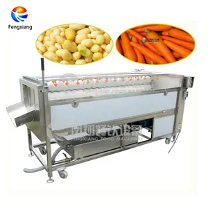 Electric Washing Type Potato Taro Carrot Polishing Peeler Equipment PX-1500